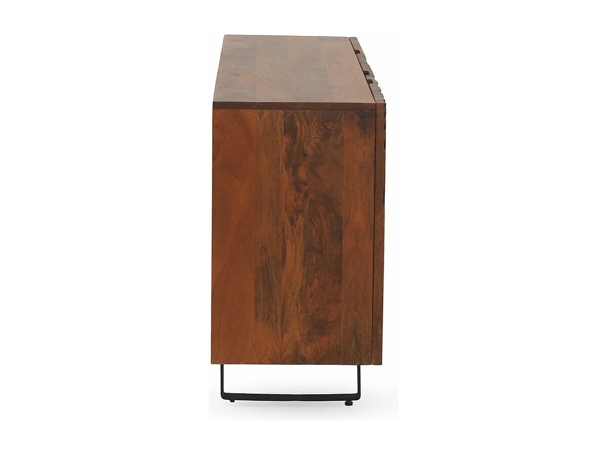 Sideboard mit 3 Türen aus massivem Mangoholz mit