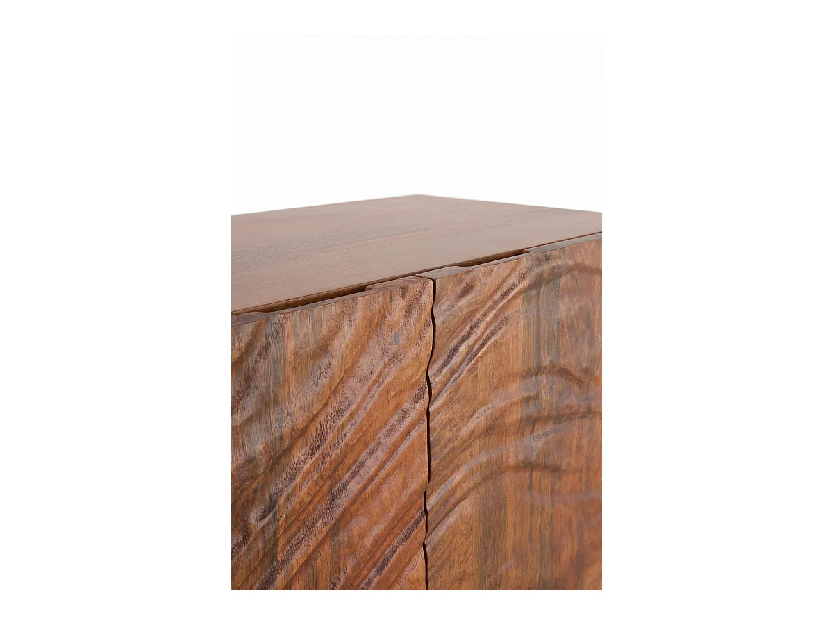 Buffet 4 portes en bois massif de manguier