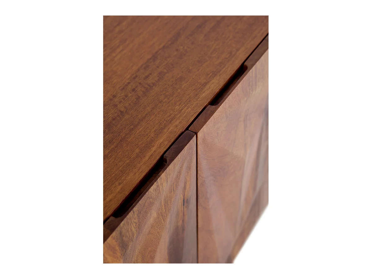 Buffet 4 portes en bois massif de manguier