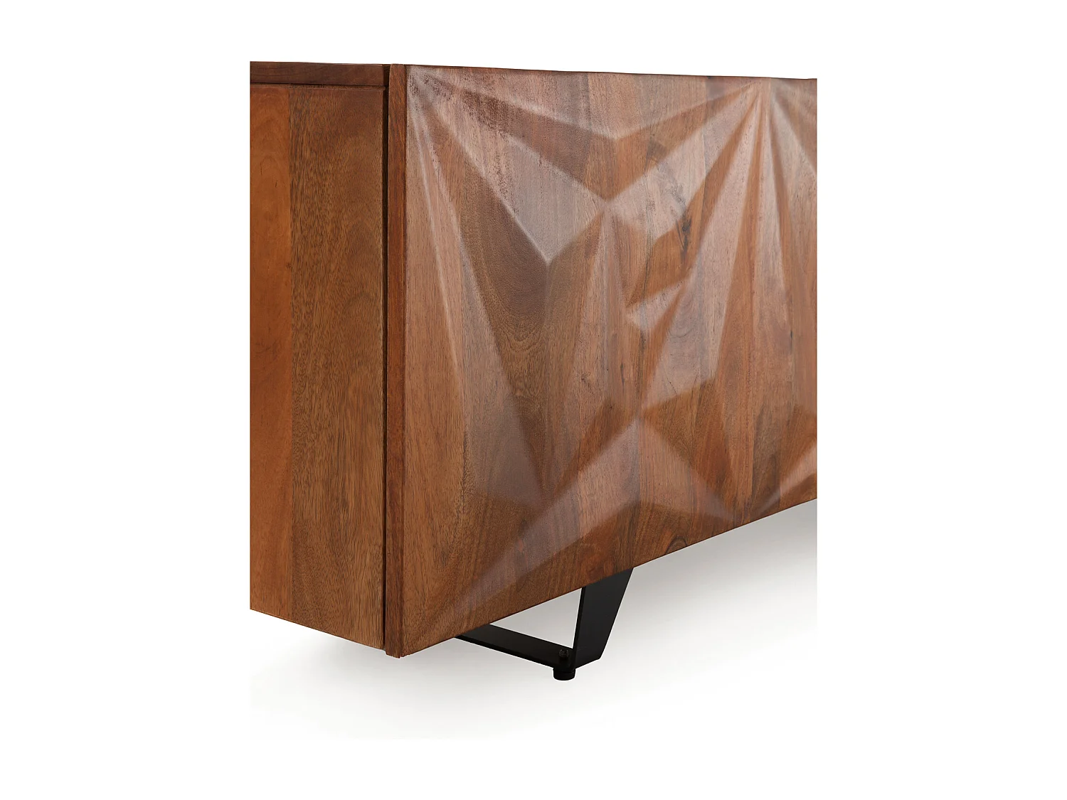 Sideboard mit 4 Türen aus massivem Mangoholz