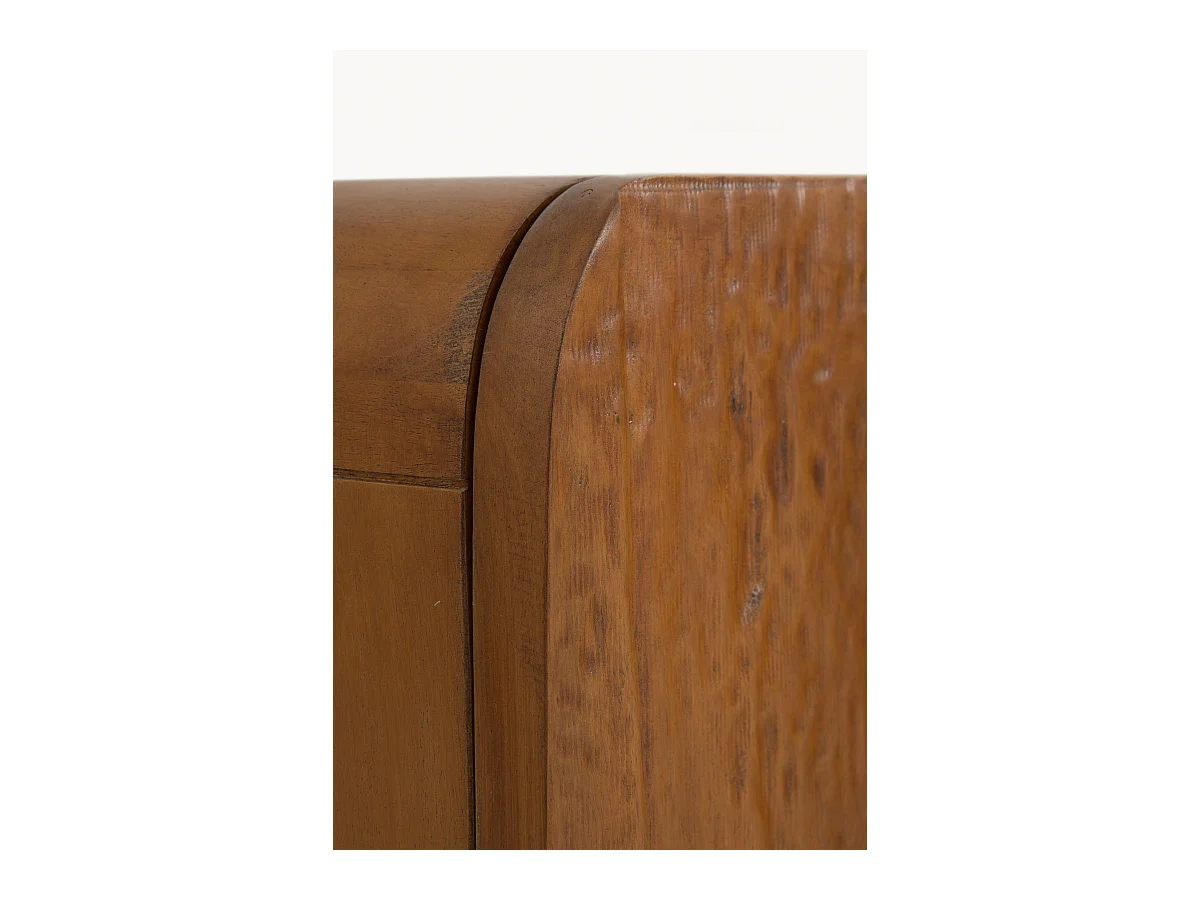 Buffet 3 portes couleur miel en bois massif de manguier