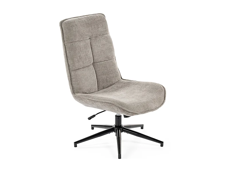 Fauteuil pivotant réglable en hauteur sans accoudoir en chenille style moderne,CHARLOTTE