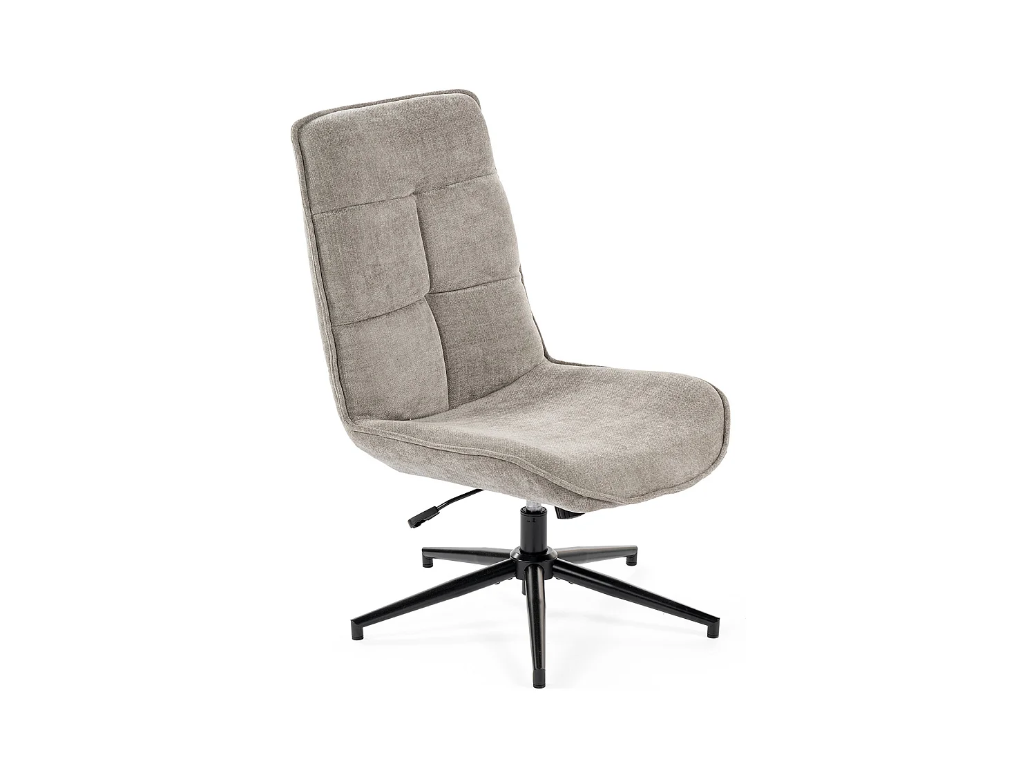 Fauteuil pivotant réglable en hauteur sans accoudoir en chenille style moderne,CHARLOTTE