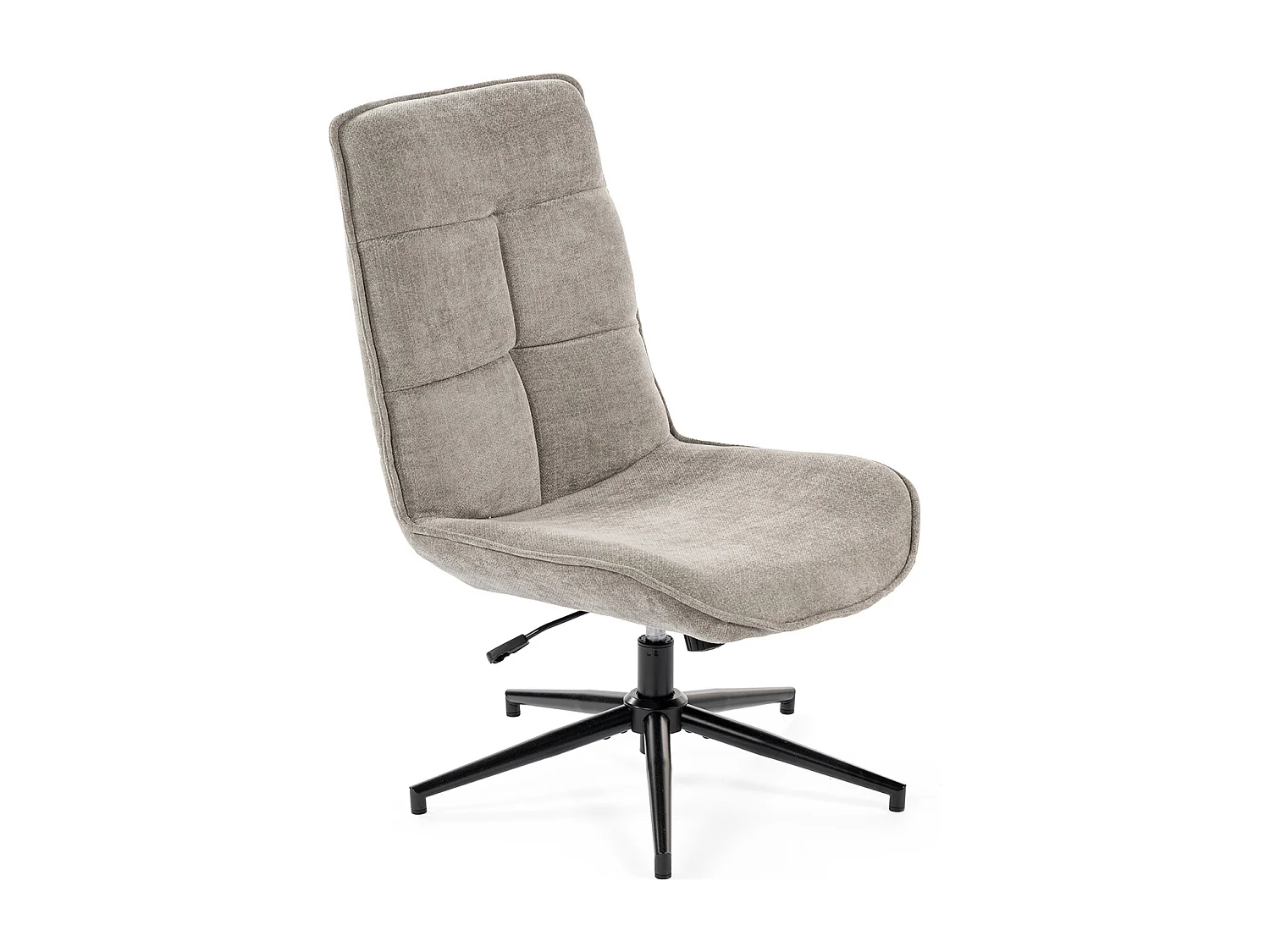 Fauteuil pivotant réglable en hauteur sans accoudoir en chenille style moderne,CHARLOTTE