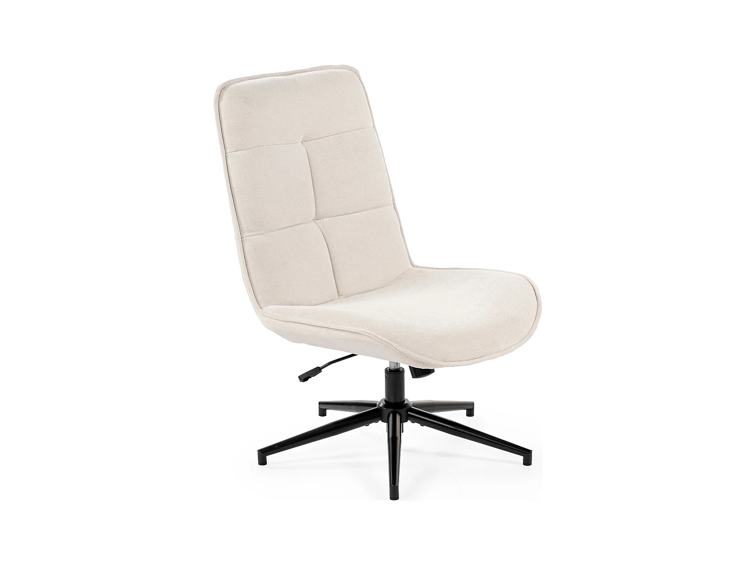 Fauteuil pivotant réglable en hauteur sans accoudoir en chenille style moderne,CHARLOTTE