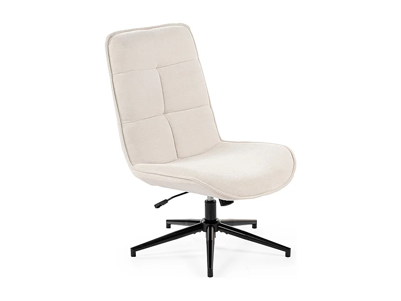 Fauteuil pivotant réglable en hauteur sans accoudoir en chenille style moderne,CHARLOTTE