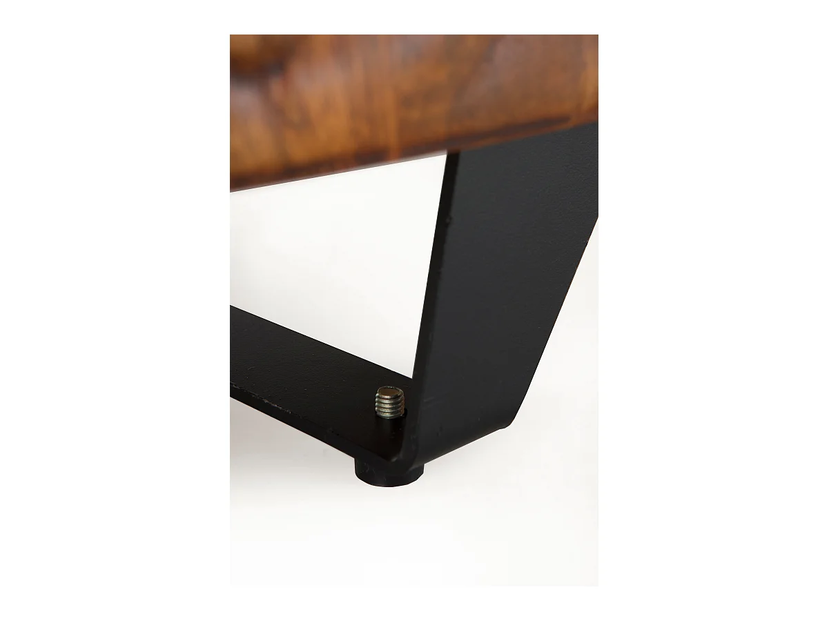 Mueble TV de 2 puertas y 2 cajones en madera maciza de mango