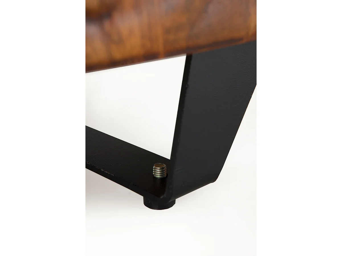 Meuble TV 2 portes et 2 tiroirs en bois massif de manguier