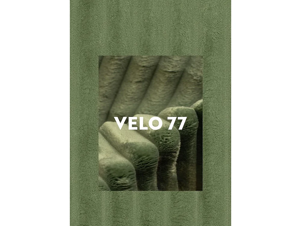 Lit à sommier tapissier avec sommier et surmatelas TRENTO en tissu peluche 160x200 cm Olive H3-Bonell