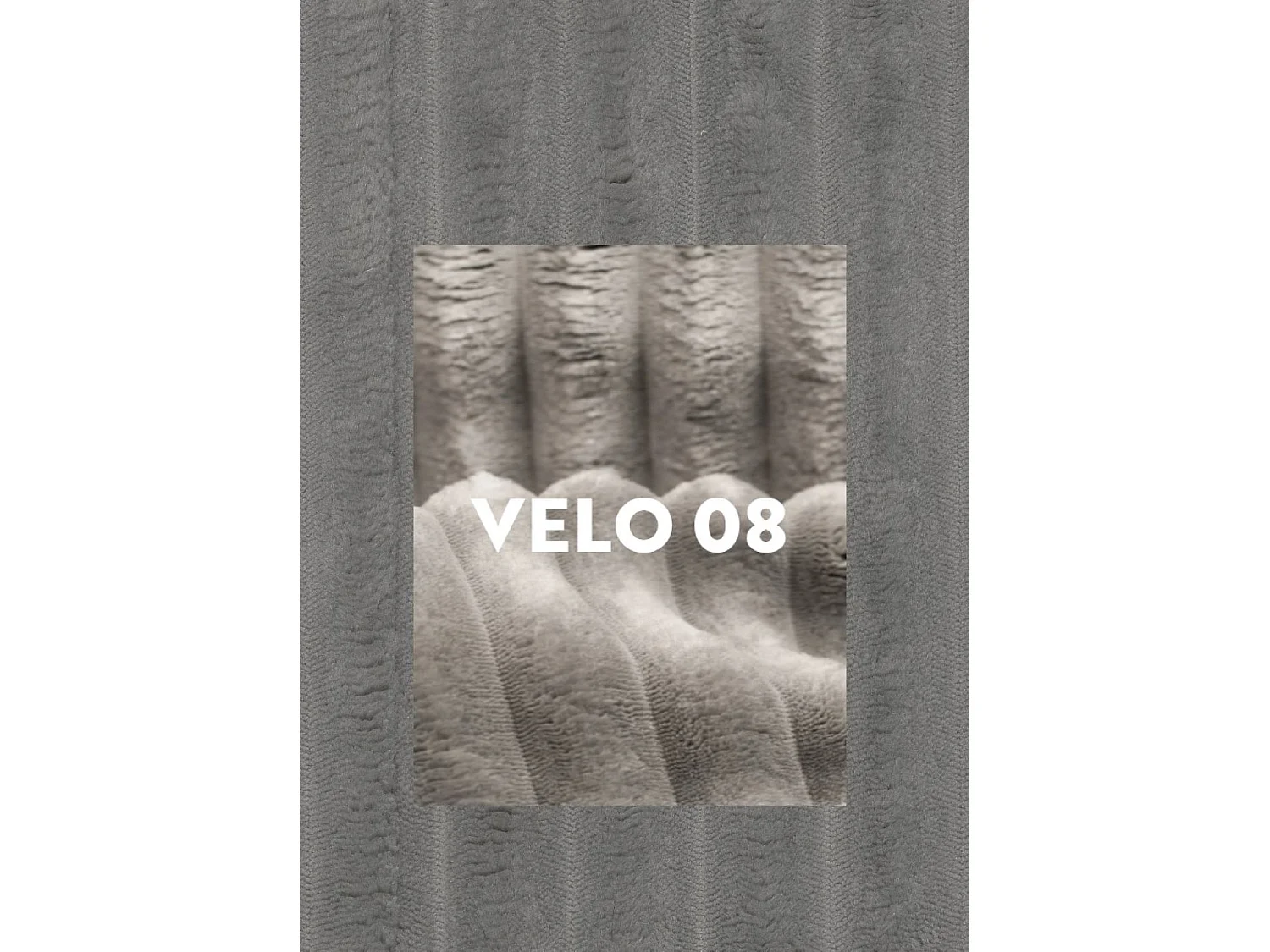 Lit à sommier tapissier avec sommier et surmatelas TRENTO tissu peluche cordon 140x200 cm gris H3-Bonell