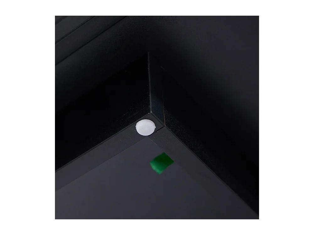 Table basse LED avec rangement table de salon en acrylique LED à double couche commande Bluetooth via application mobile noir