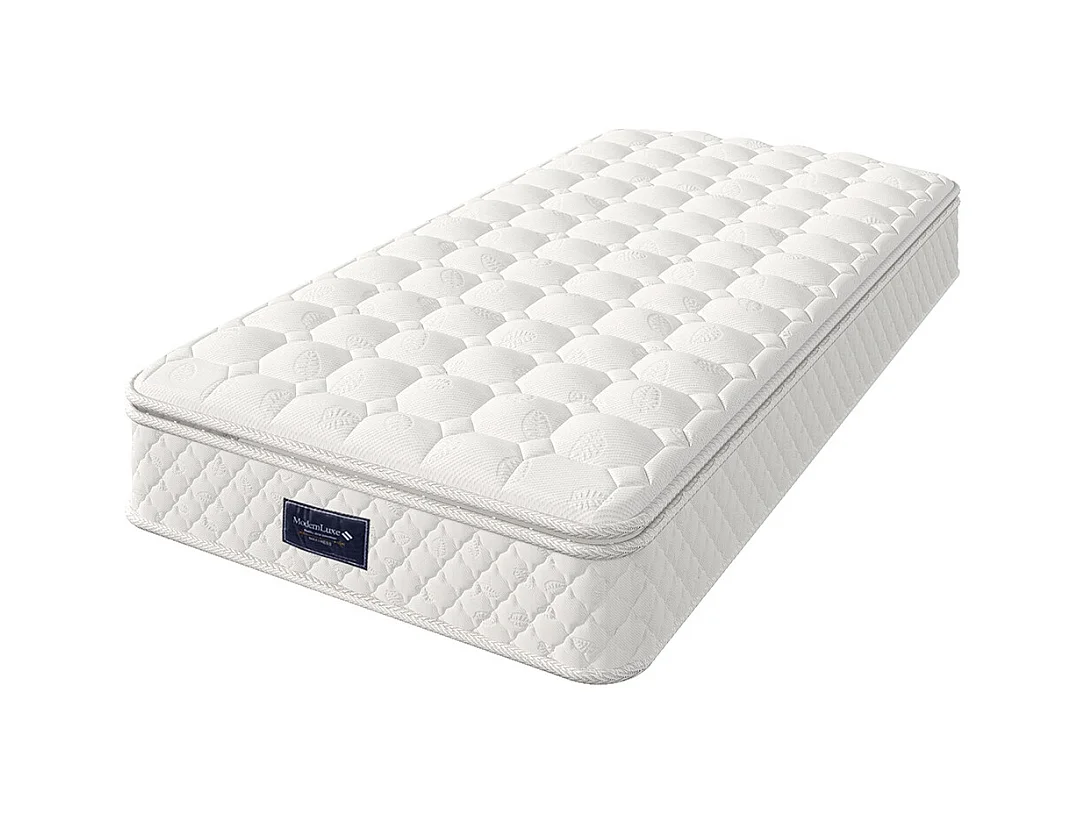 Lit coffre rembourré 90x200 avec LED 360° et ports USB & Type-C tête de lit avec rangement lin beige avec matelas