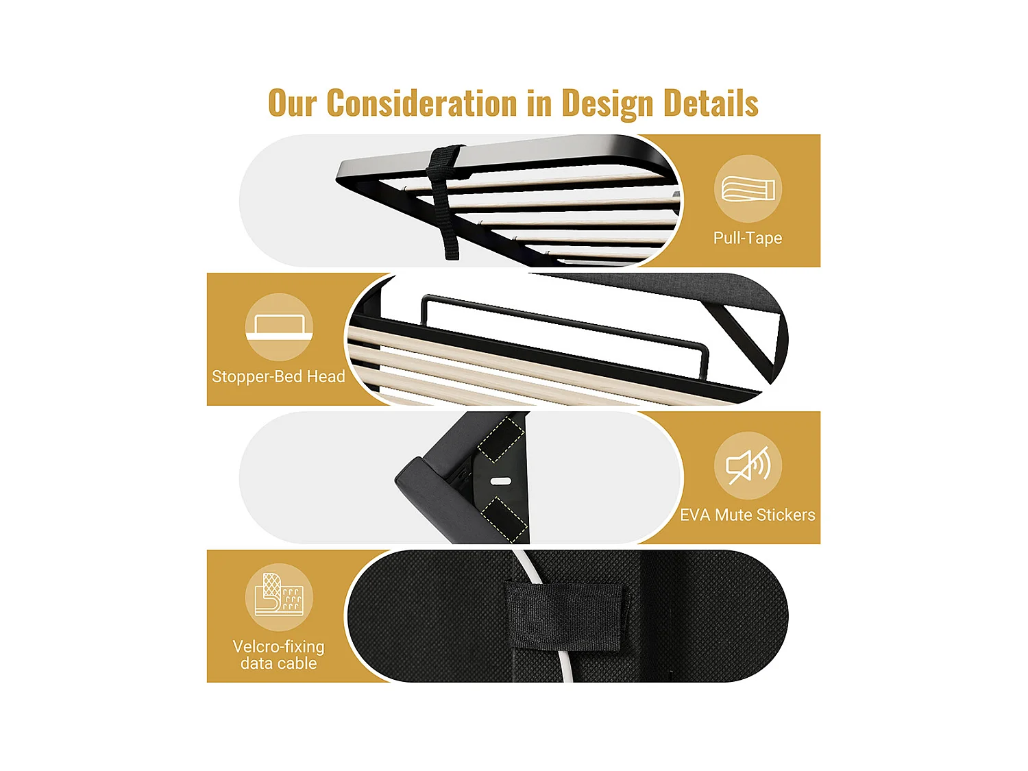 Lit coffre rembourré 160x200 avec LED 360° et ports USB & Type-C tête de lit avec rangement lin gris avec matelas