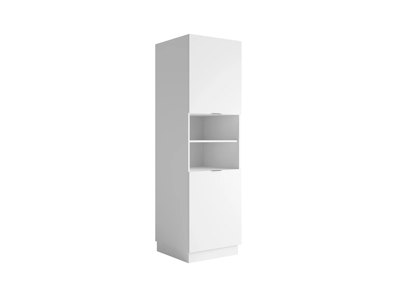 Ensemble cuisine complète + colonne - Blanc et Naturel - CARMEO