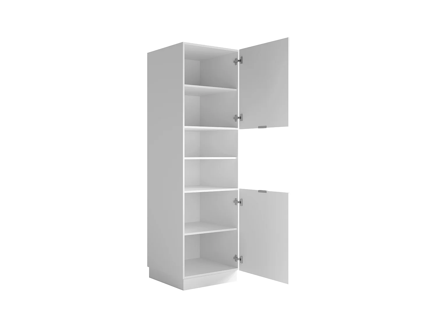 Ensemble cuisine complète + colonne - Blanc et Naturel - CARMEO