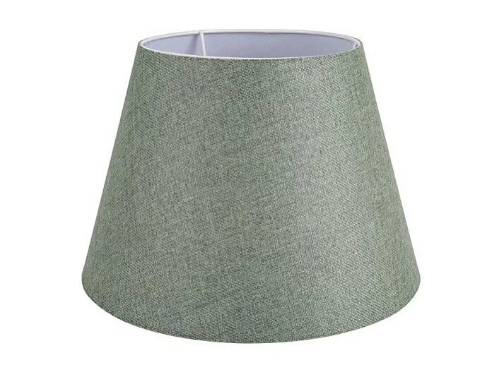 Lampada da tavolo base bianca e paralume tessuto colore verde LAGUNAH272638