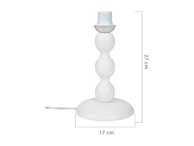 Lampada da tavolo base bianca e paralume tessuto colore verde LAGUNAH272638