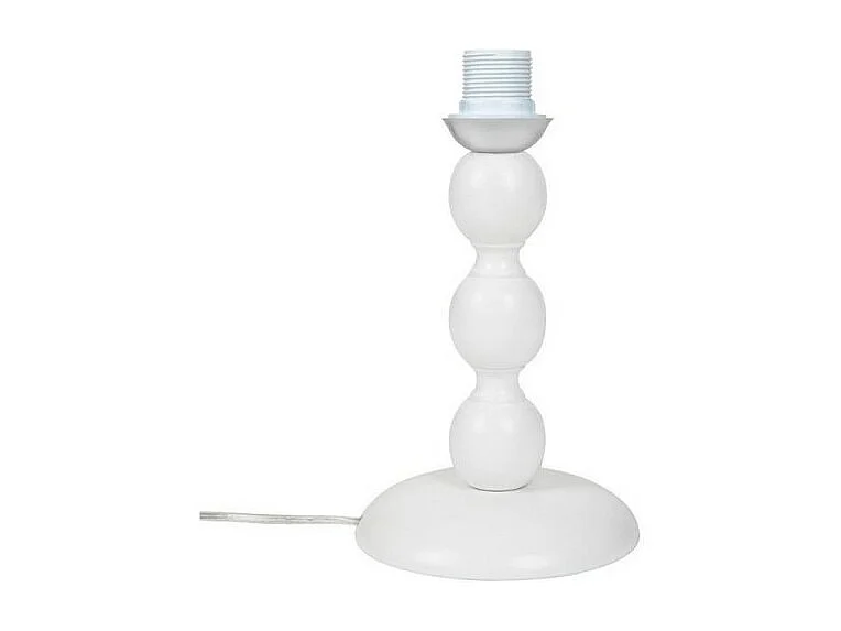 Lampada da tavolo base bianca e paralume tessuto colore verde LAGUNAH272638