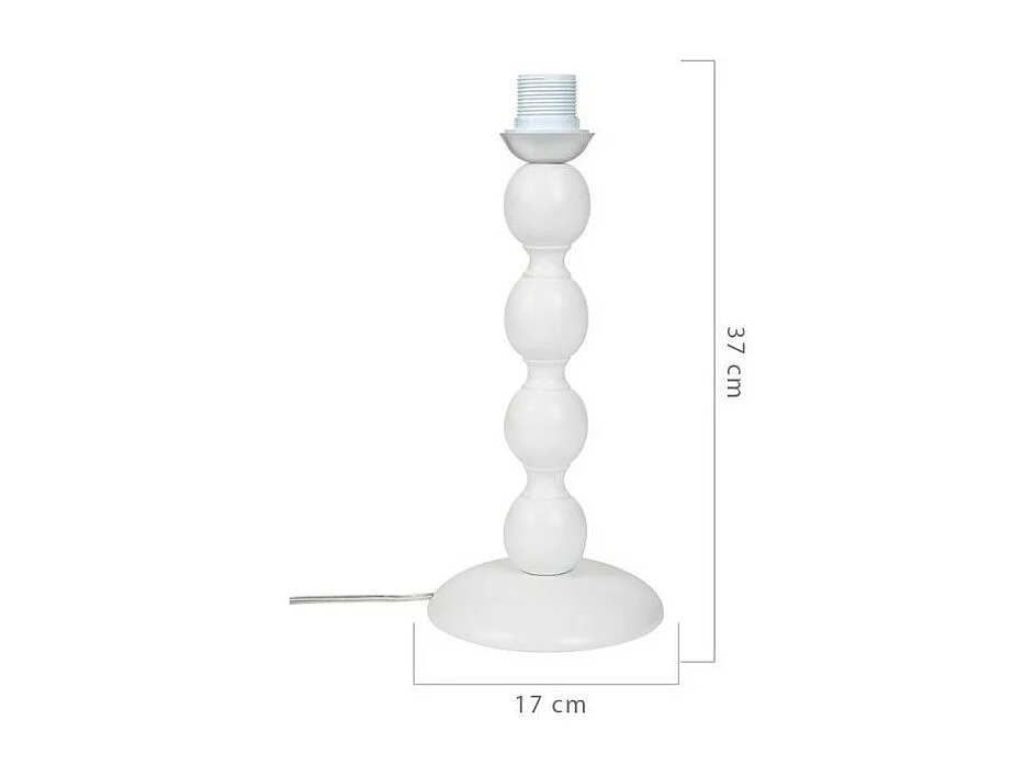 Lampada da tavolo base bianca e paralume tessuto colore verde LAGUNAH372638