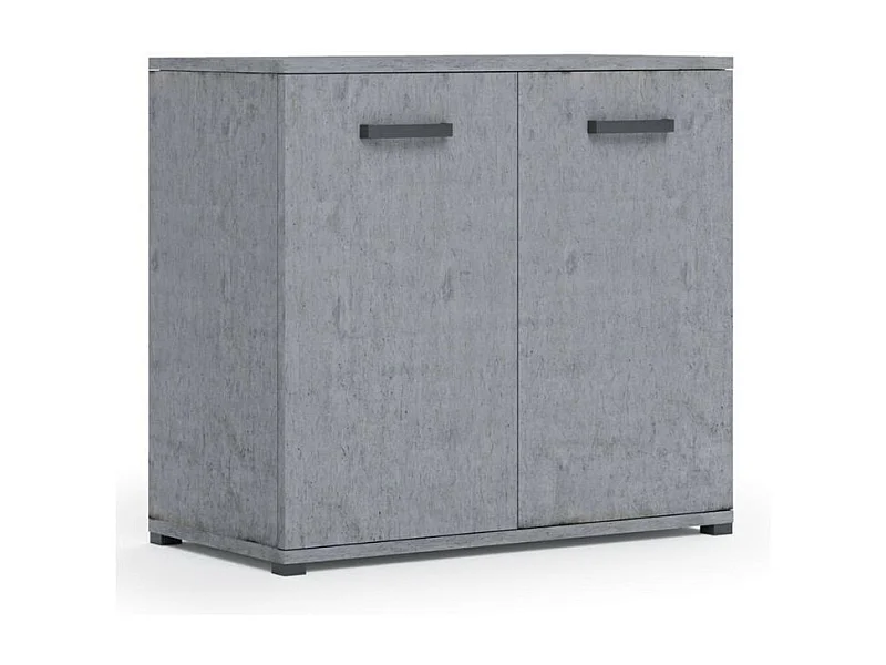 Mobile multiuso 90x45x80 ingresso e ufficio Mini Viareggio colore cemento