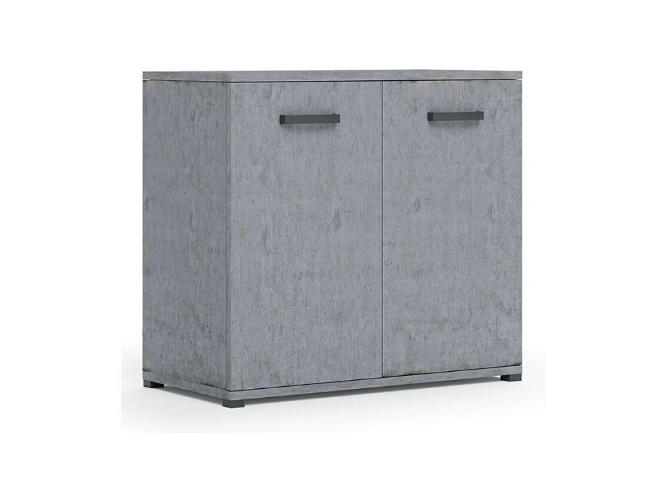 Mobile multiuso 90x45x80 ingresso e ufficio Mini Viareggio colore cemento