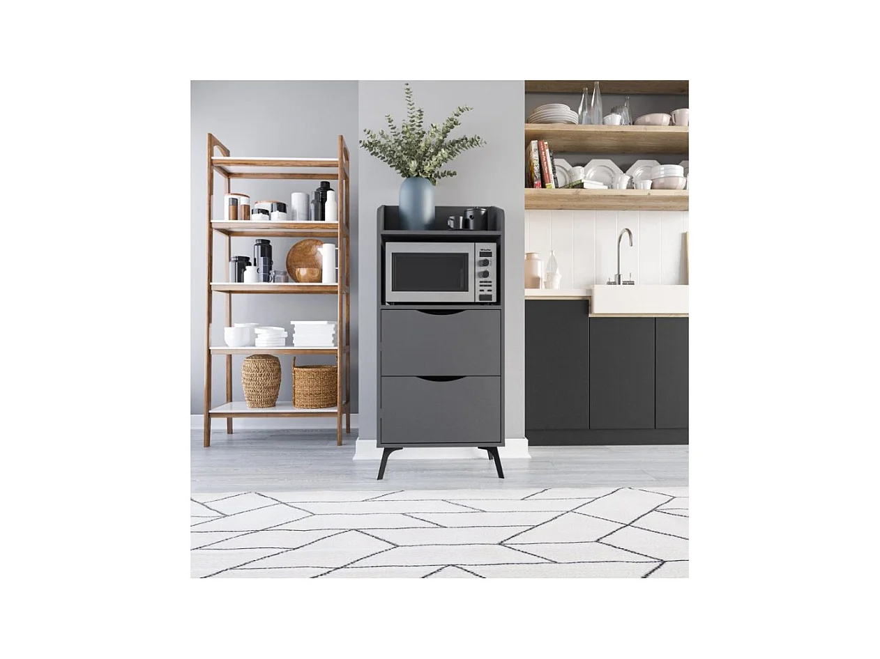 Mobile multiuso con cassetti Gorki colore antracite