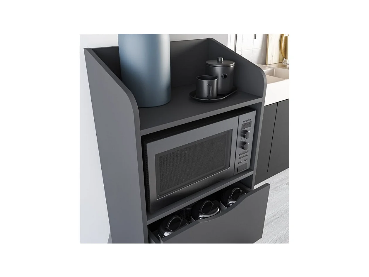 Mobile multiuso con cassetti Gorki colore antracite