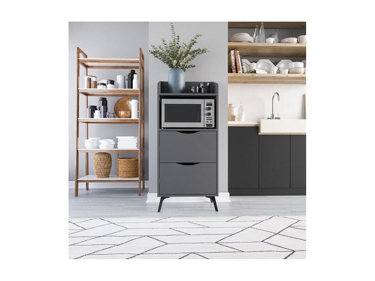 Mobile multiuso con cassetti Gorki colore antracite