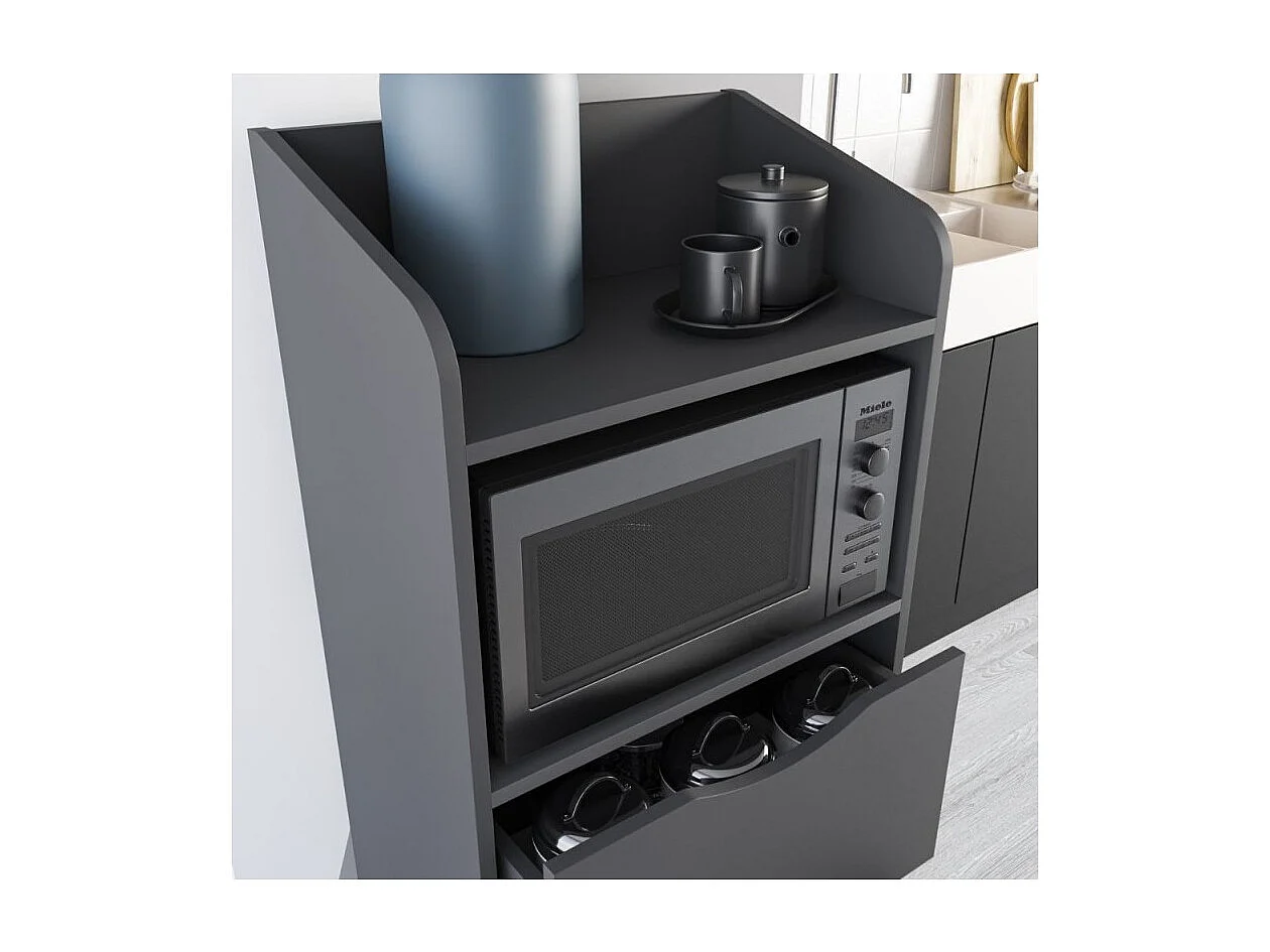 Mobile multiuso con cassetti Gorki colore antracite