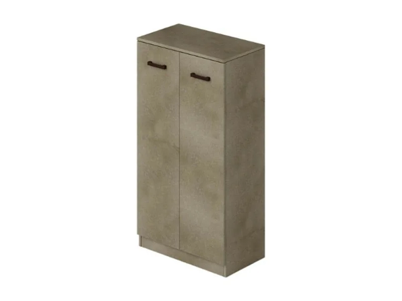 Armadio scarpiera 2 ante e 3 ripiani Gabriella 130 colore argilla