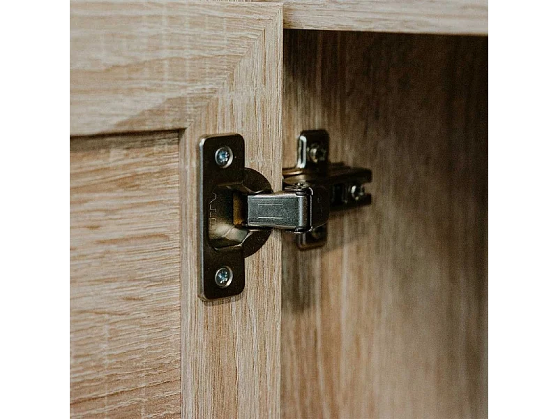 Armadio 2 ante e 2 cassetti effetto vimini Bali60A