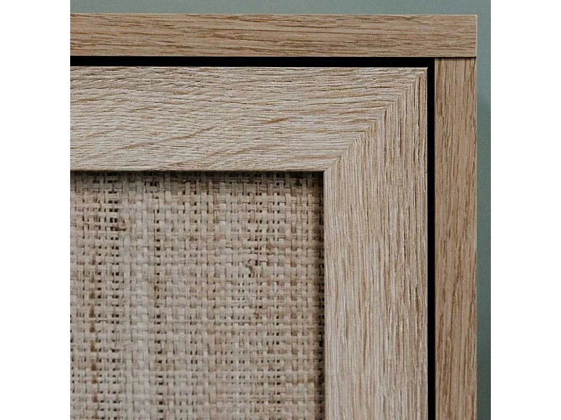 Armadio 2 ante e 2 cassetti effetto vimini Bali60A