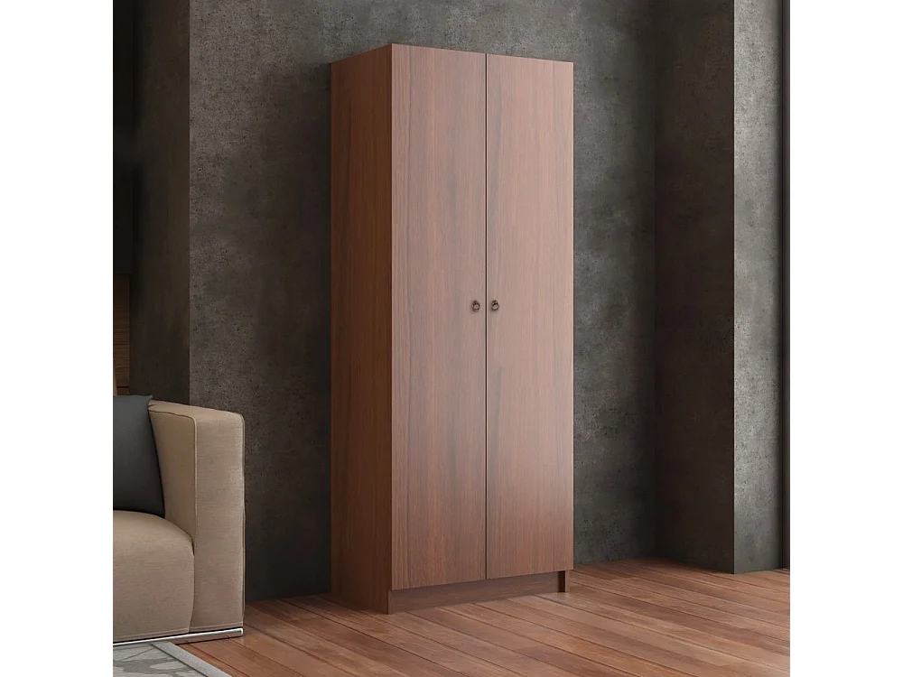 Armadio scarpiera 2 ante e 5 ripiani Gabriella 180 colore noce antico