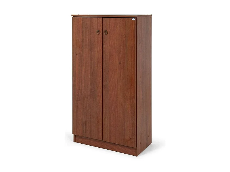 Armadio scarpiera 2 ante e 3 ripiani Gabriella 130 colore noce antico