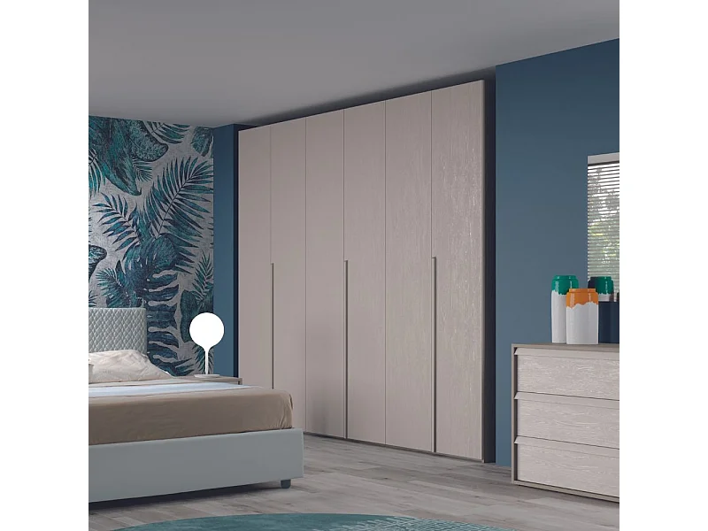 Armadio 6 ante battenti olmo ossido Coco 276x60,3x250h