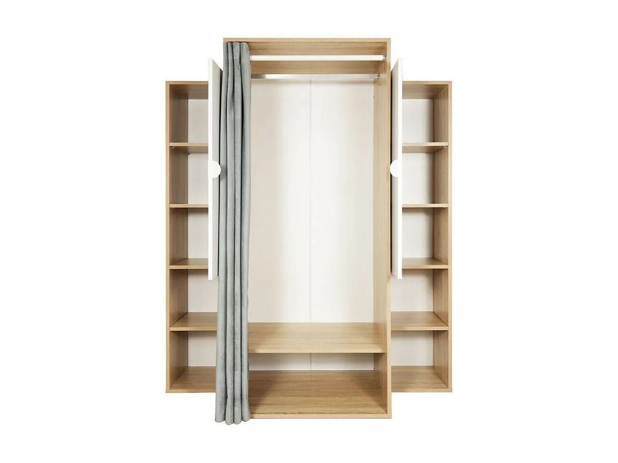 Guardaroba 150x56x184h Krell RF200101 colore rovere bianco