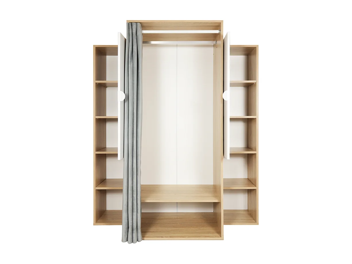 Guardaroba 150x56x184h Krell RF200101 colore rovere bianco