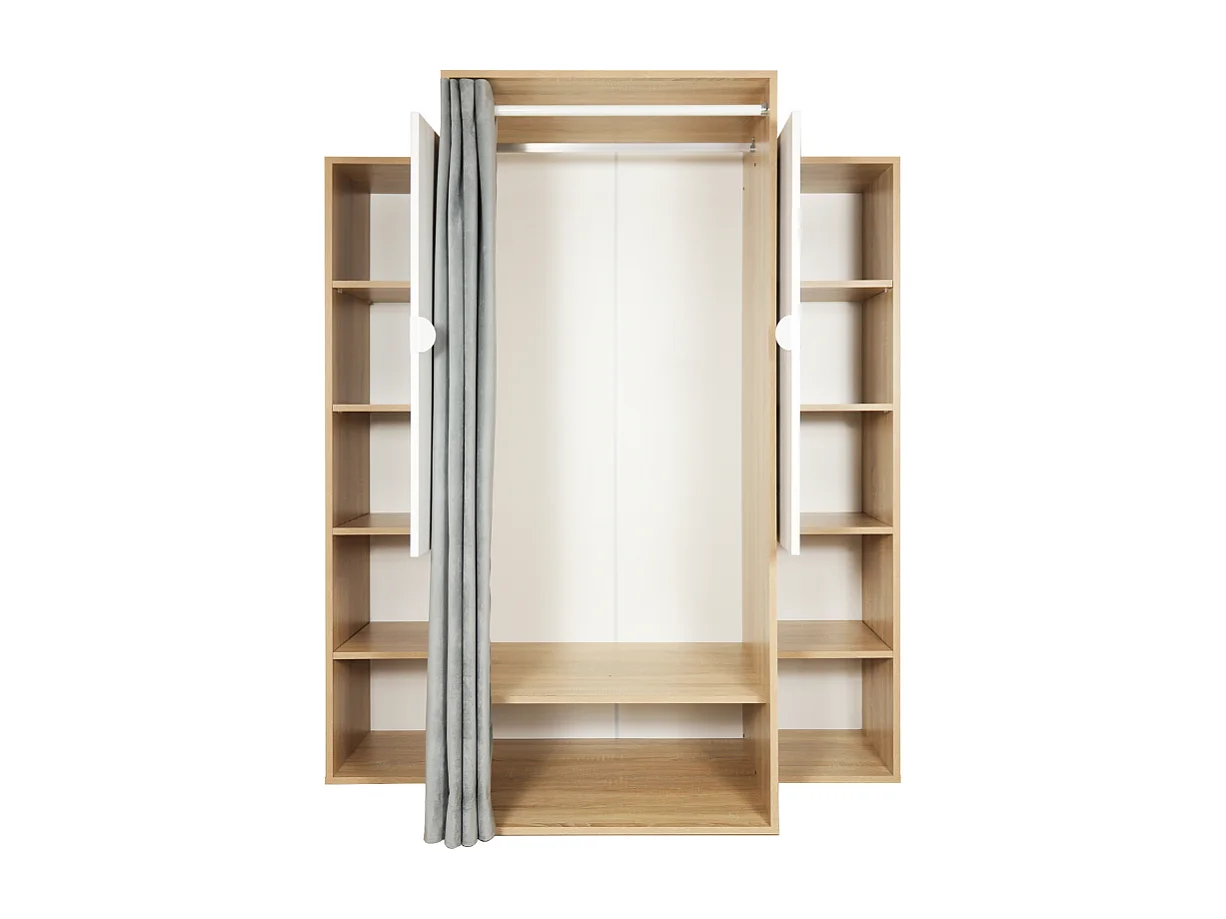 Guardaroba 150x56x184h Krell RF200101 colore rovere bianco