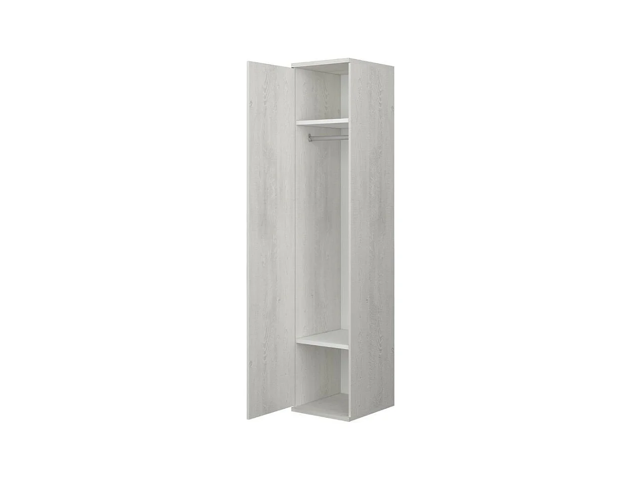 Armadio con anta 45x52x223 colore bianco consumato