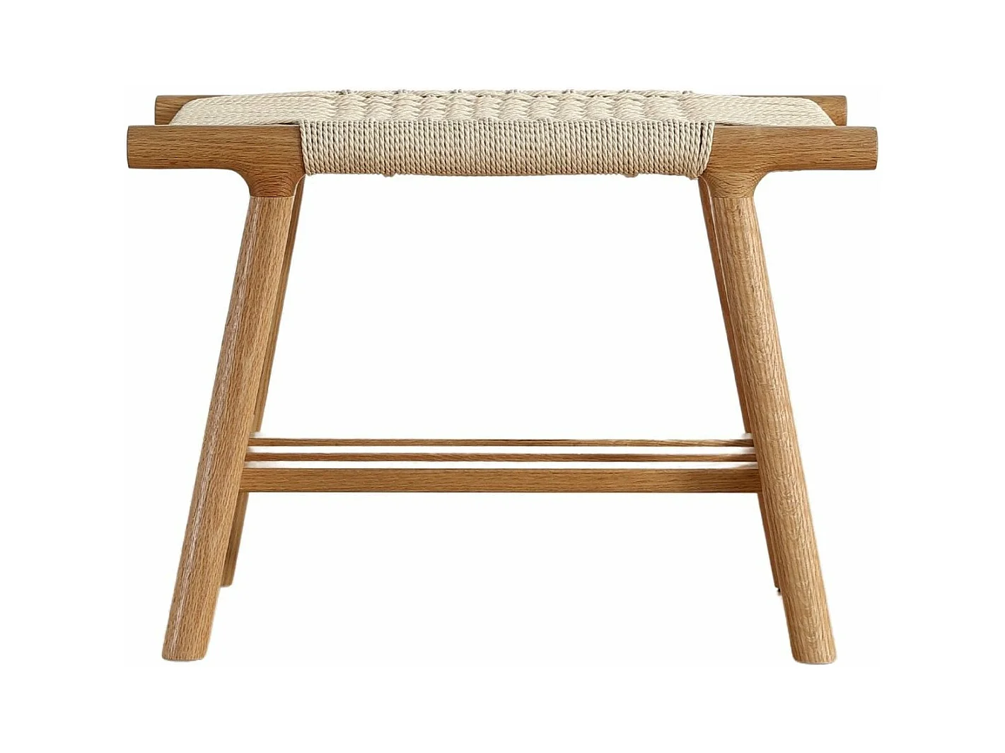 Banc bois chêne et corde 60 cm