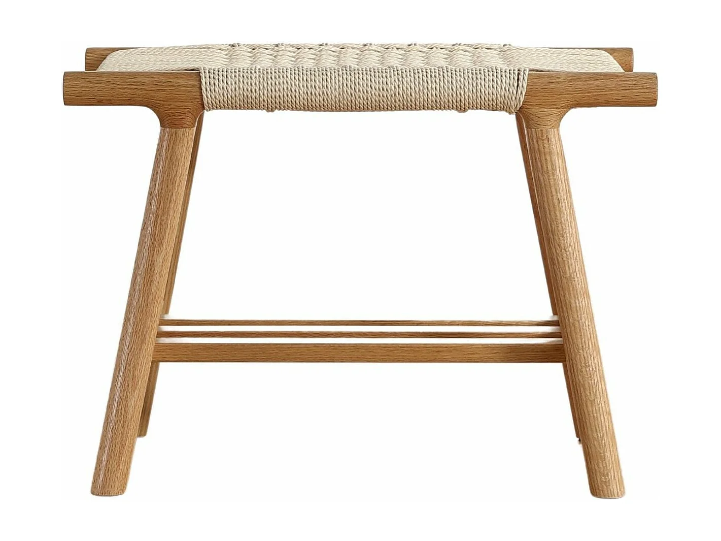 Banc bois chêne et corde 60 cm