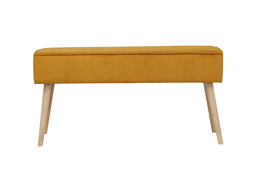 Banc velours côtelé abricot Popy