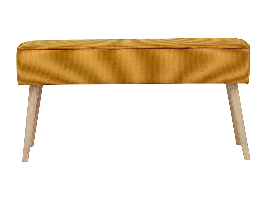 Banc velours côtelé abricot Popy