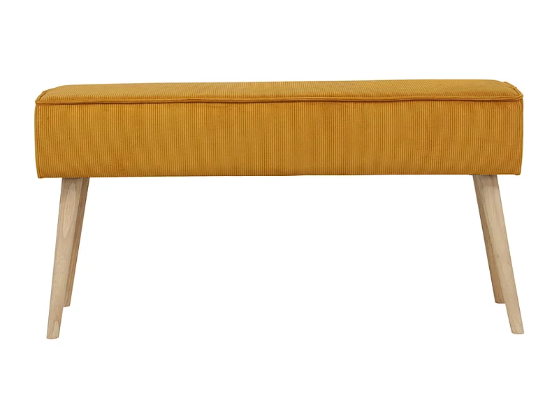 Banc velours côtelé abricot Popy