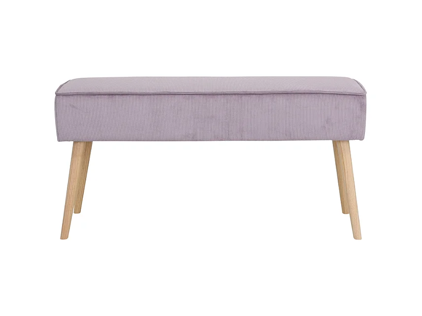 Banc velours côtelé lilas Popy