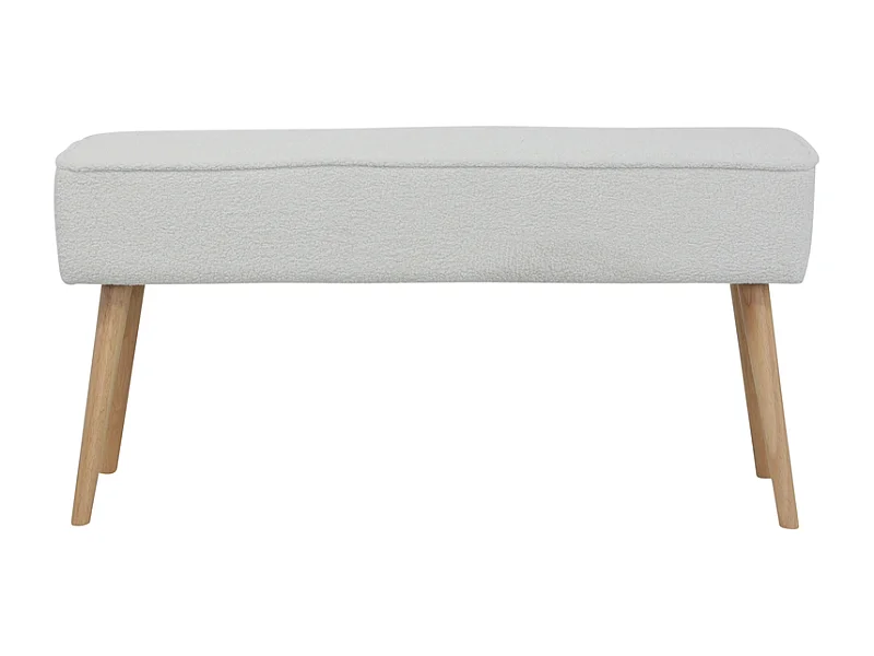 Banc tissu effet laine bouclette écru  Popy