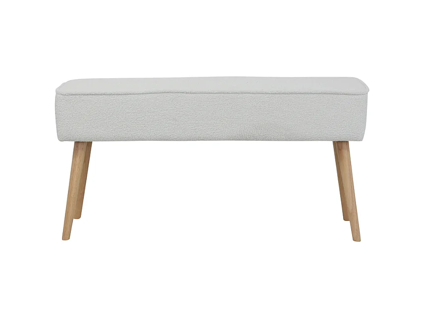 Banc tissu effet laine bouclette écru  Popy