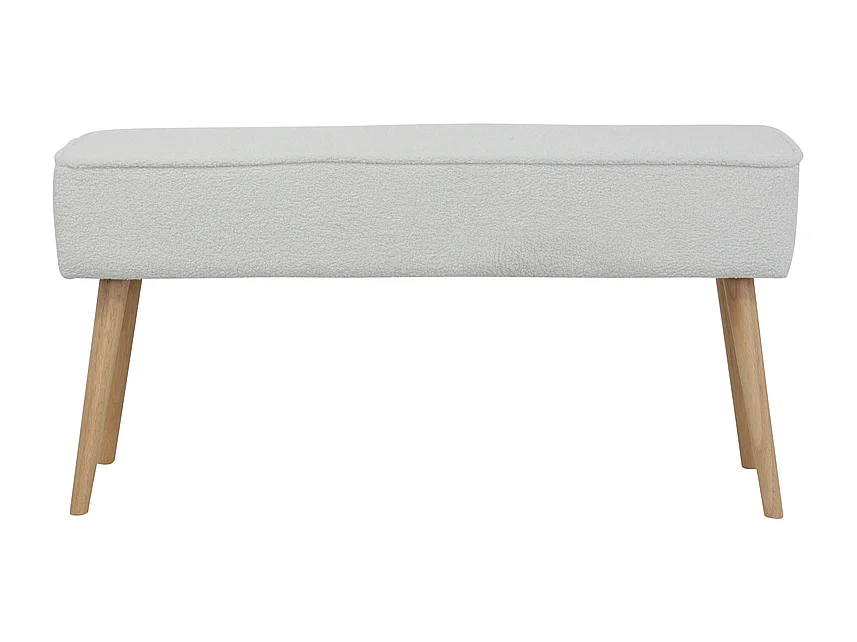 Banc tissu effet laine bouclette écru  Popy