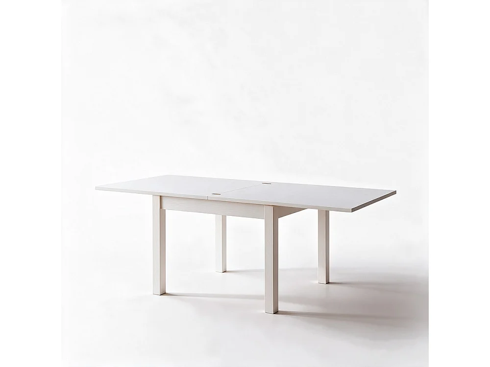 Tavolo raddoppiabile Firenze 90x90 colore bianco frassinato