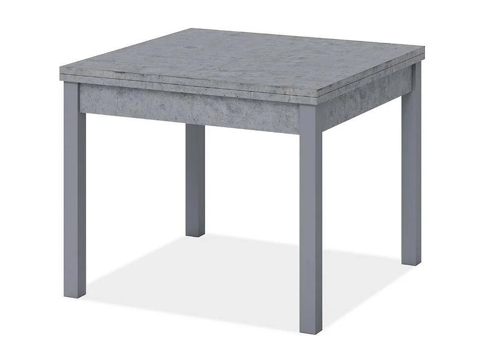 Tavolo raddoppiabile Firenze 90x90 colore cemento